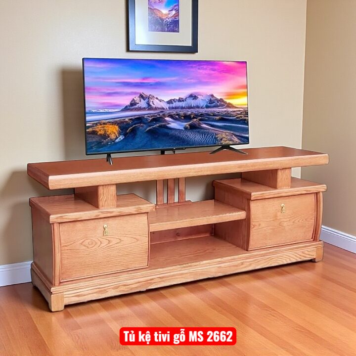 Tủ kệ tivi gỗ MS 2662 1 Tủ kệ tivi gỗ MS 2662