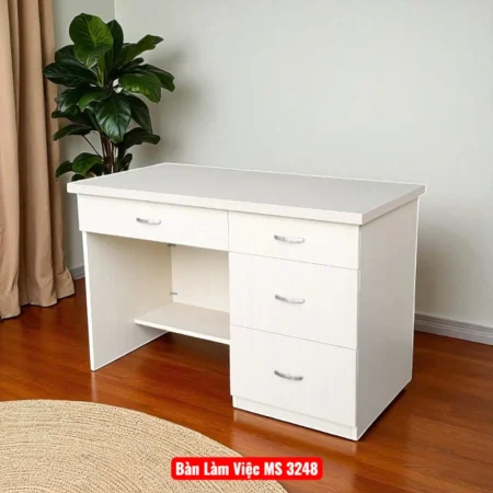 Bàn Làm Việc Gỗ Công Nghiệp Chống Trầy MS 3248