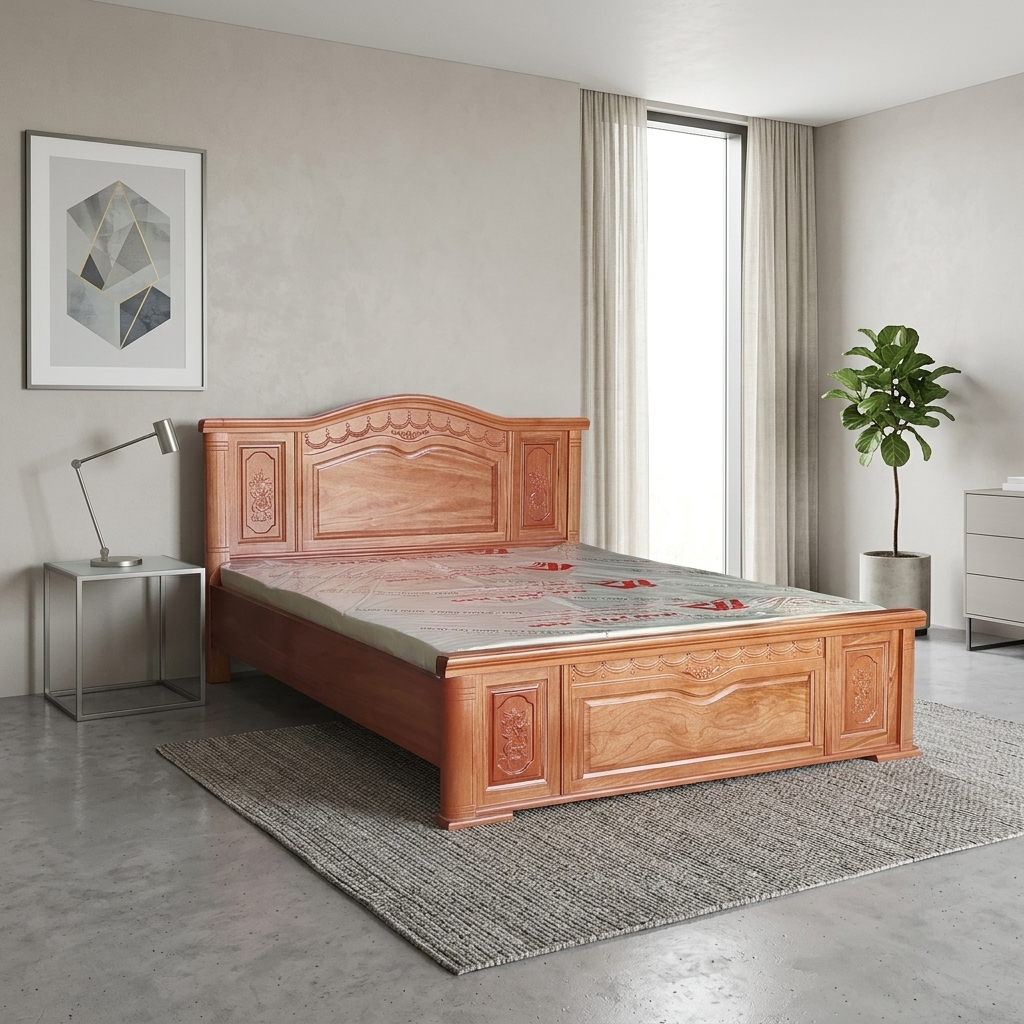 Top 50 Mẫu Giường Ngủ Giá Rẻ Bền Đẹp Tận Xưởng TPHCM 2026 50 Giường ngủ giá rẻ MDF có hộc kéo phòng chung cư nhỏ