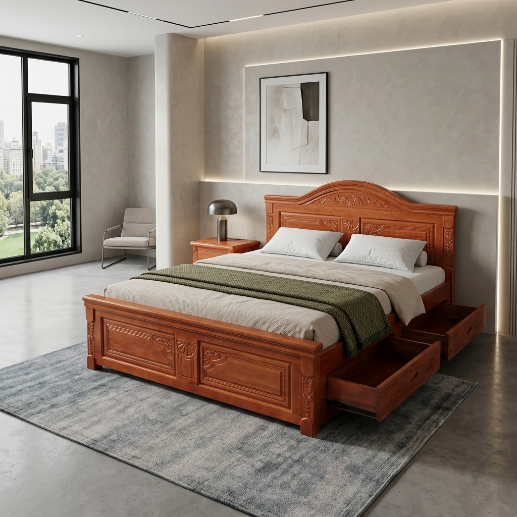 Top 50 Mẫu Giường Ngủ Giá Rẻ Bền Đẹp Tận Xưởng TPHCM 2026 42 Giường ngủ giá rẻ TPHCM