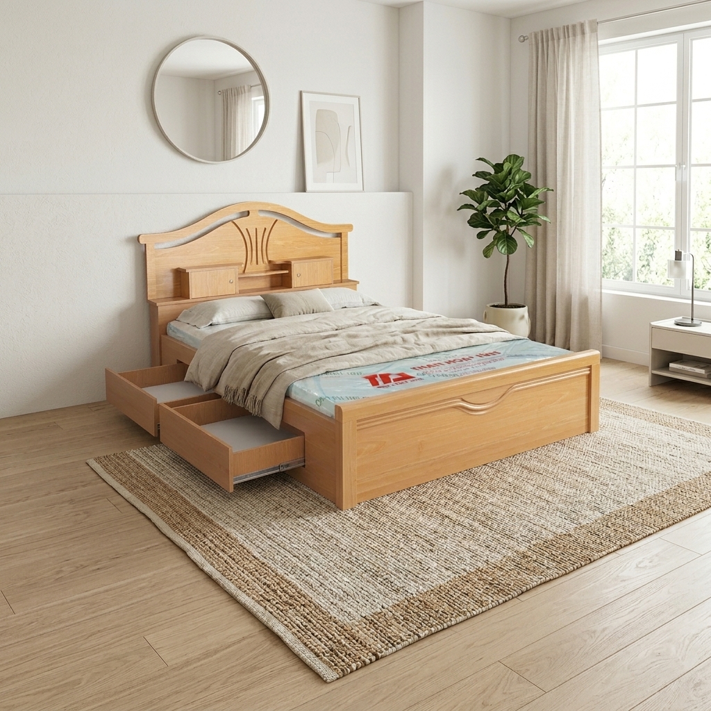 Top 50 Mẫu Giường Ngủ Giá Rẻ Bền Đẹp Tận Xưởng TPHCM 2026 43 Showroom giường ngủ giá rẻ Quận 7 TPHCM tận xưởng