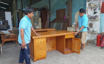 Xưởng sản xuất bàn làm việc văn phòng nội thất Thái Bình (1)