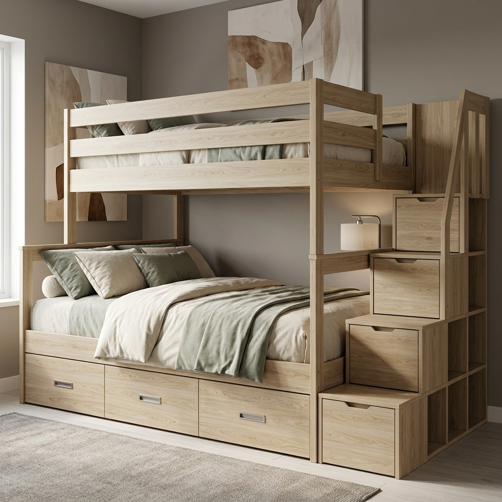 Top 30 Mẫu Giường 2 Tầng Người Lớn và giường tầng trẻ em Đẹp Bền Hot Nhất 2026 32 Mẫu giường 2 tầng người lớn gỗ cao cấp Nội Thất Thái Bình