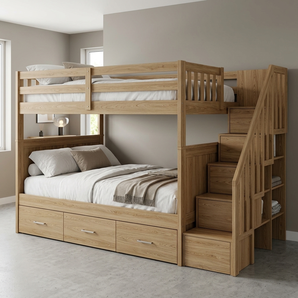 Top 30 Mẫu Giường 2 Tầng Người Lớn và giường tầng trẻ em Đẹp Bền Hot Nhất 2026 30 Mẫu giường 2 tầng người lớn gỗ cao cấp Nội Thất Thái Bình