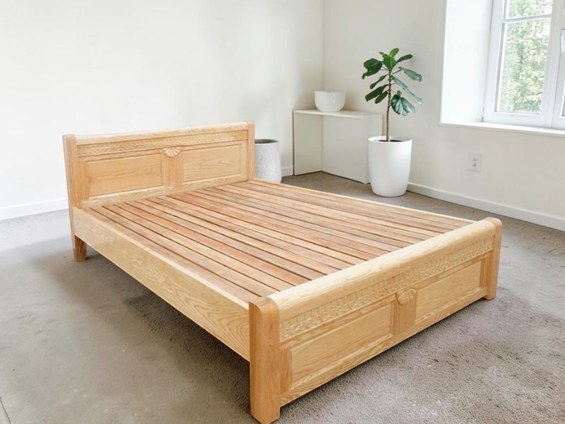 Giường ngủ hiện đại tại quận 4 khung gỗ xử lý chống ẩm mối mọt
