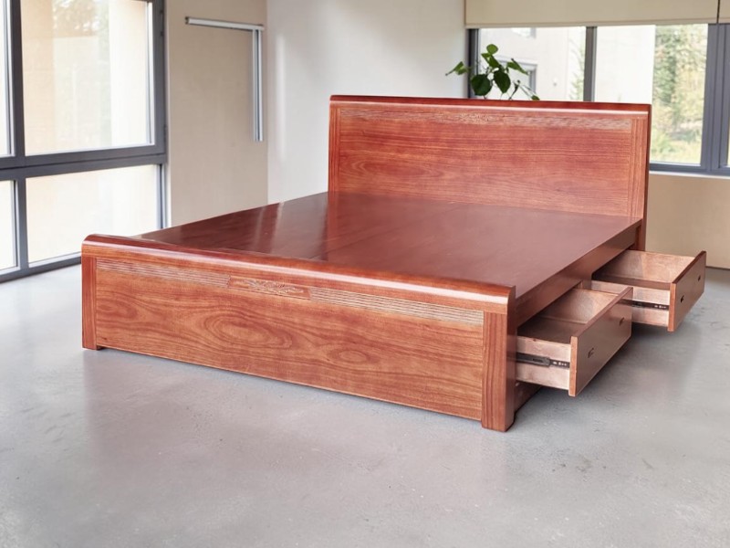 Giường ngủ hiện đại tại quận 4 thiết kế tối giản gỗ thật bền chắc