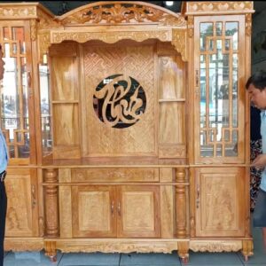 Tủ kệ tivi phòng khách gỗ gõ đỏ MS 3375