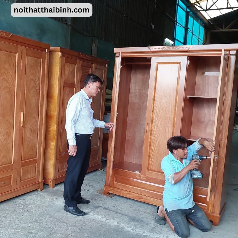 Tủ quần áo gỗ tự nhiên MS 3262 1 Tủ quần áo gỗ tự nhiên MS 3262