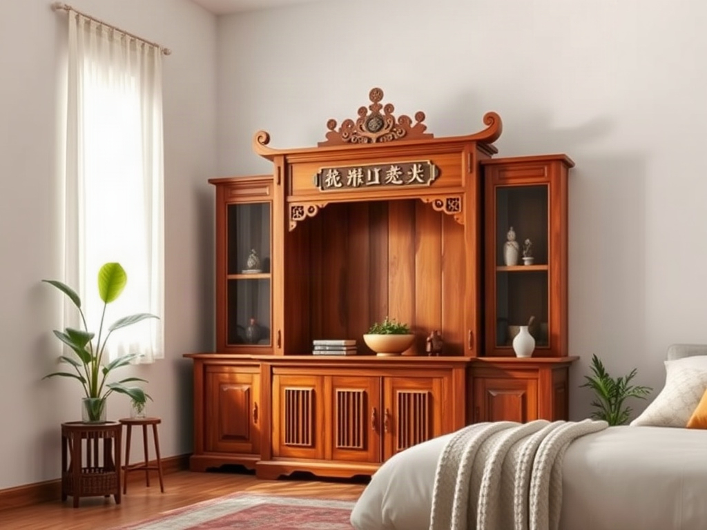 Cách bài trí tủ thờ hợp phong thủy - Đặt tủ thờ ở đâu trong nhà là hợp lý nhất