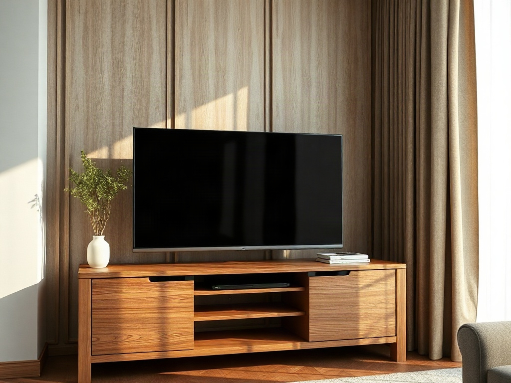 5 loại kệ tivi phù hợp mọi nội thất hiện đại và truyền thống 16 Chi tiết kệ tivi gỗ tự nhiên