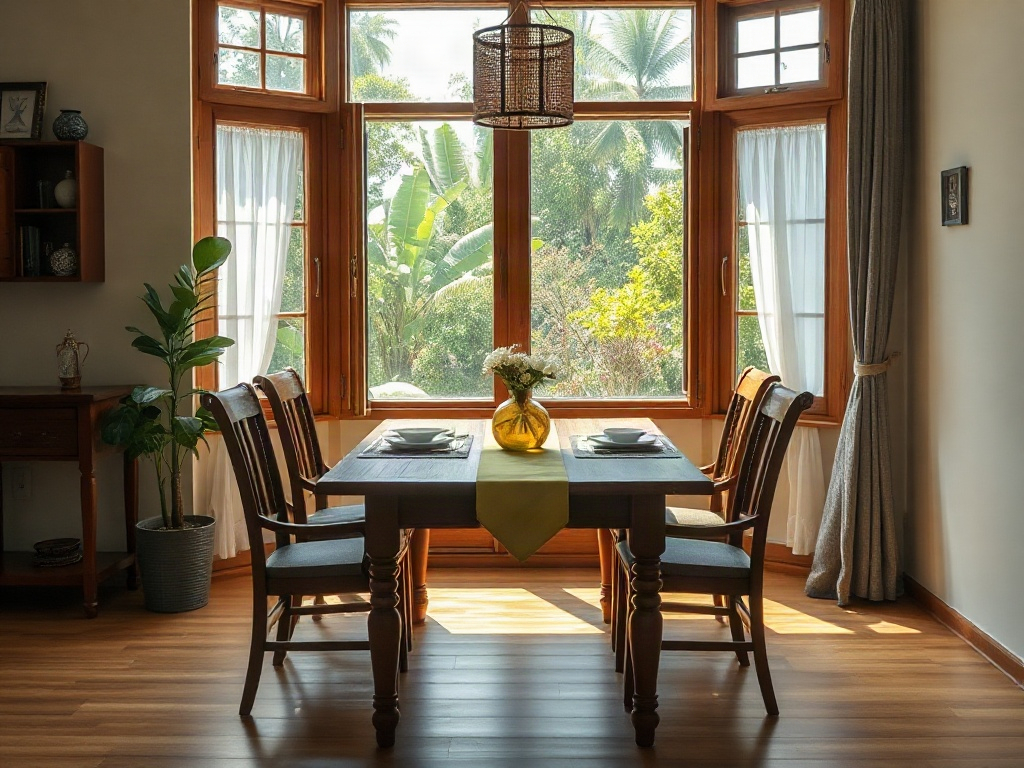 7 Cách Giảm Bụi Trên Bàn Ăn Gỗ Hiệu Quả Và Dễ Thực Hiện 12 Đặt bàn ăn ở nơi ít bụi