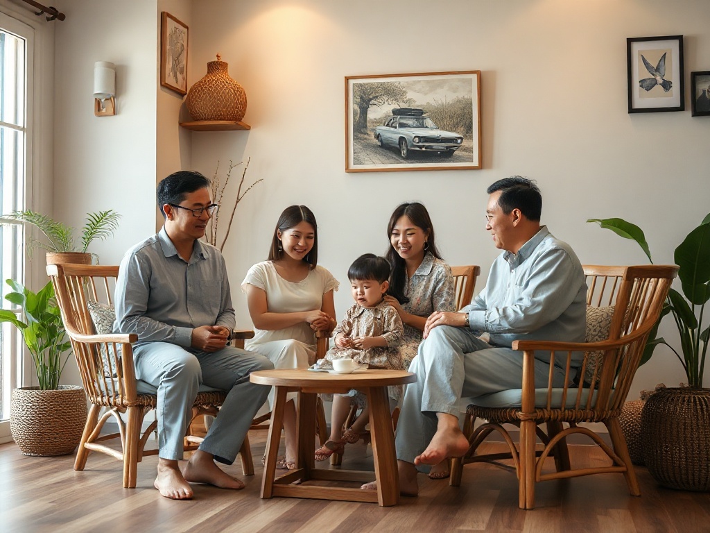 Gia đình Việt Nam sử dụng ghế bố