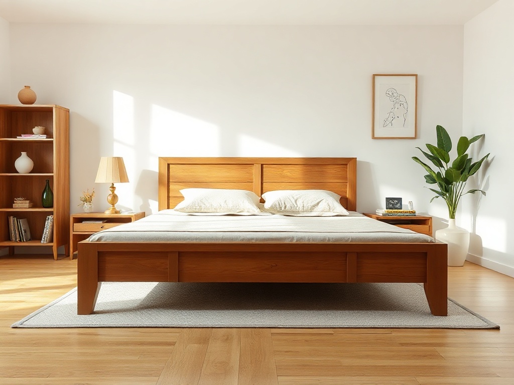 Giường Gỗ Công Nghiệp MDF Chống Trầy: 6 Ưu Điểm Vượt Trội Và Kinh Nghiệm Chọn Mua 13 Giường gỗ công nghiệp MDF chống trầy - Mẹo phối màu giường gỗ MDF chống trầy với nội thất phòng ngủ