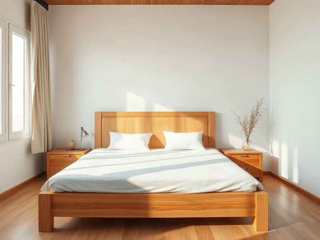 Giường gỗ gõ - Lưu ý phong thủy khi đặt giường gỗ gõ trong phòng ngủ