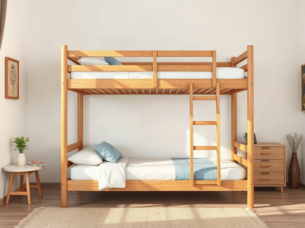 Giường tầng tại quận 6 - Thiết kế thông minh: giường tầng kết hợp bàn học, tủ, ngăn kéo