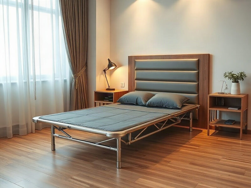 Giường xếp khung nhôm nhẹ: Giải pháp tiện lợi cho không gian sống 1 Giường xếp khung nhôm nhẹ: Giải pháp tiện lợi cho không gian sống