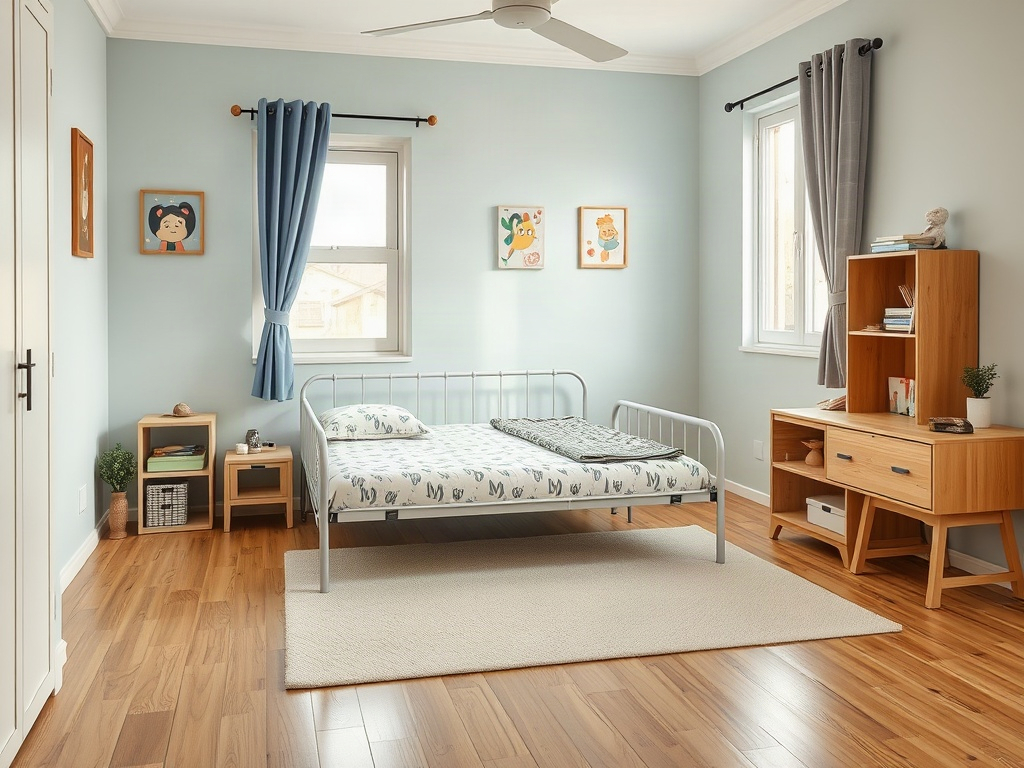 Giường xếp gấp gọn đa năng: Giải pháp tiết kiệm không gian tối ưu 32 Giường xếp trong phòng trẻ em, linh hoạt và tiện lợi