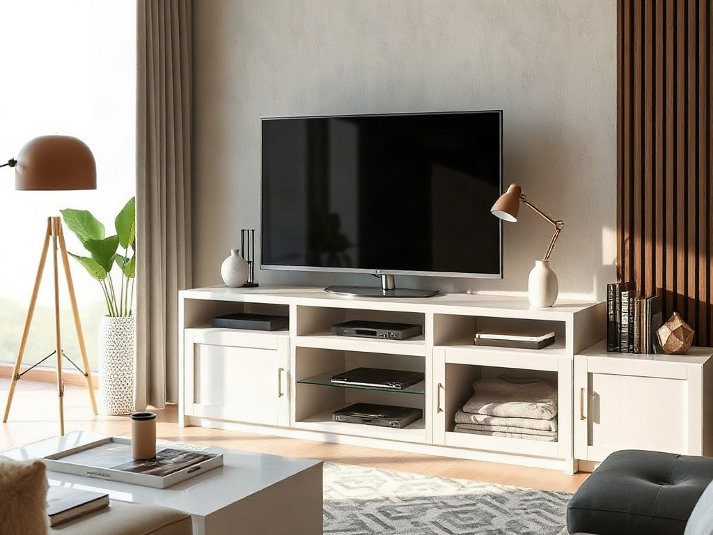 5 loại kệ tivi phù hợp mọi nội thất hiện đại và truyền thống 4 Kệ tivi đa năng phòng khách