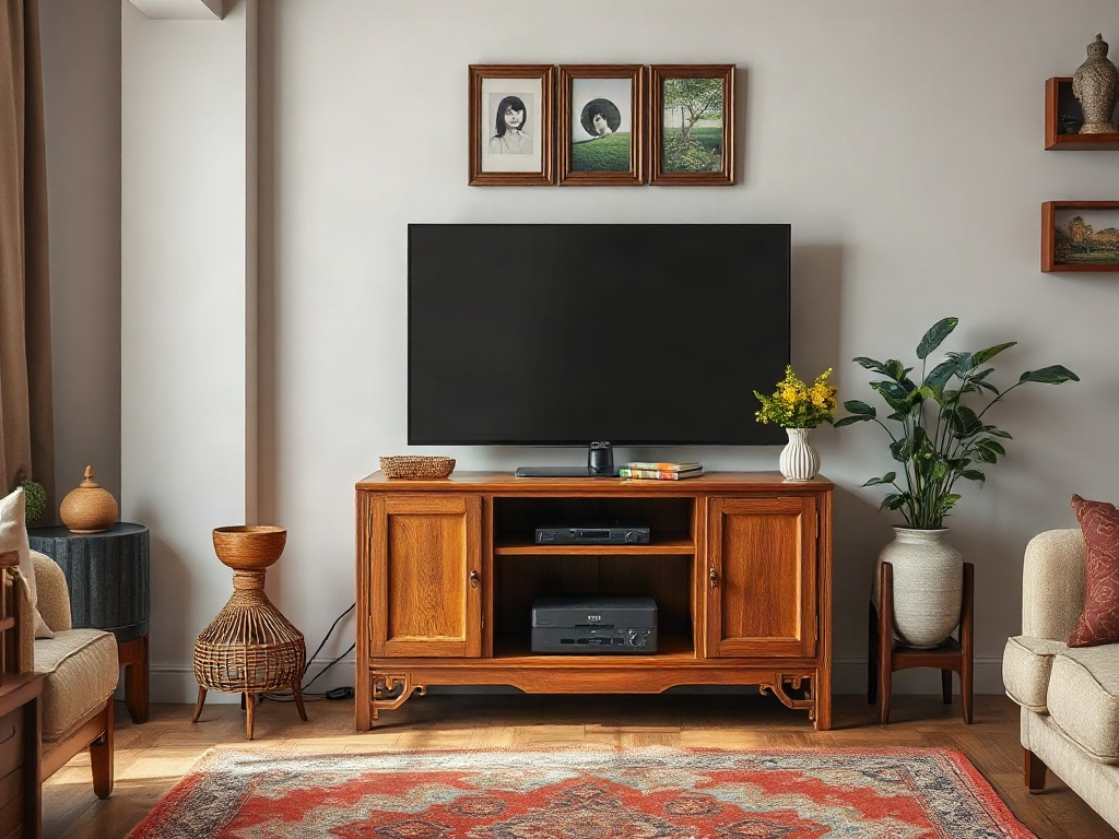 5 loại kệ tivi phù hợp mọi nội thất hiện đại và truyền thống 5 Kệ tivi phong cách vintage