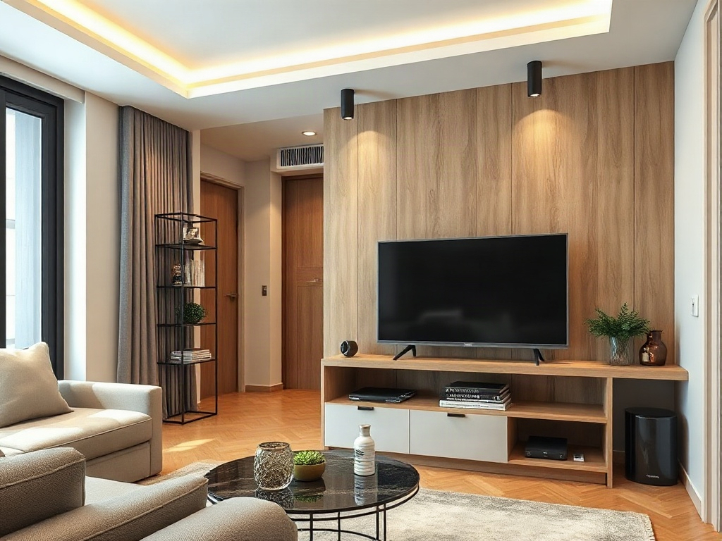 5 loại kệ tivi phù hợp mọi nội thất hiện đại và truyền thống 14 Kệ tivi tiết kiệm không gian