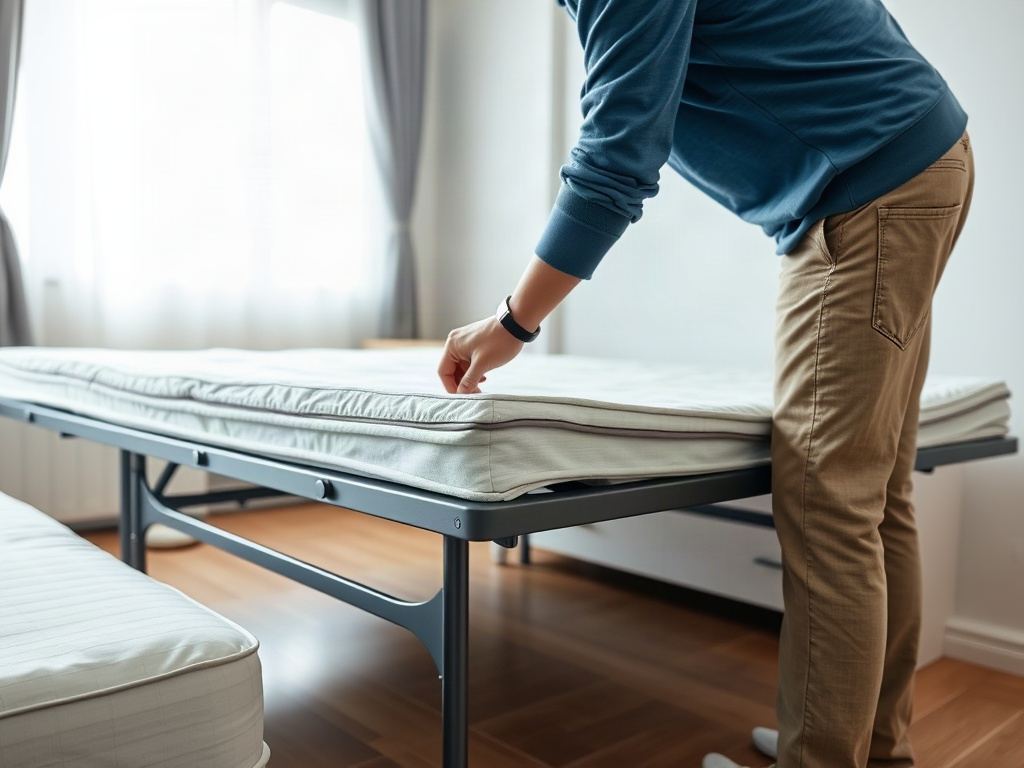 Giường xếp gấp gọn đa năng: Giải pháp tiết kiệm không gian tối ưu 24 Kiểm tra chi tiết giường xếp đảm bảo an toàn