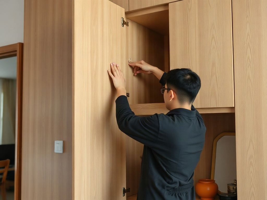 Kiểm tra cửa tủ rượu đảm bảo hoạt động tốt