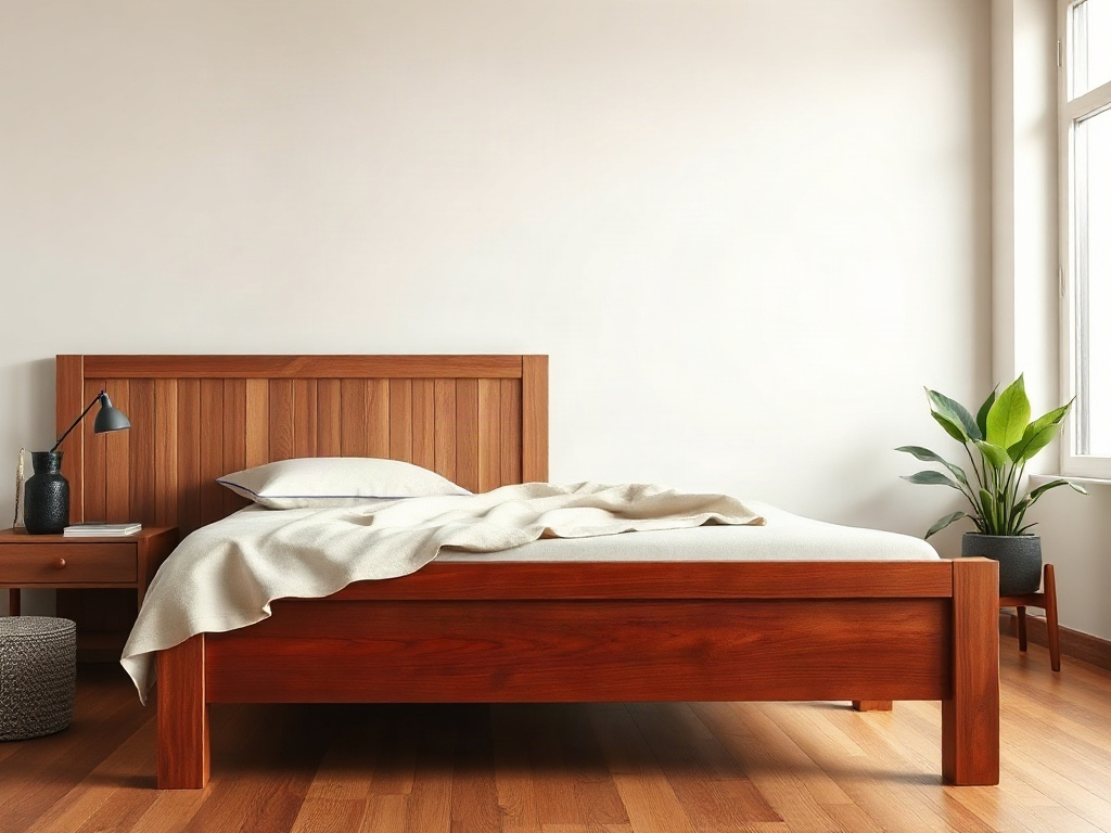 Mẫu giường gỗ đơn giản đẹp - Cách chọn mẫu giường gỗ phù hợp với từng loại phòng