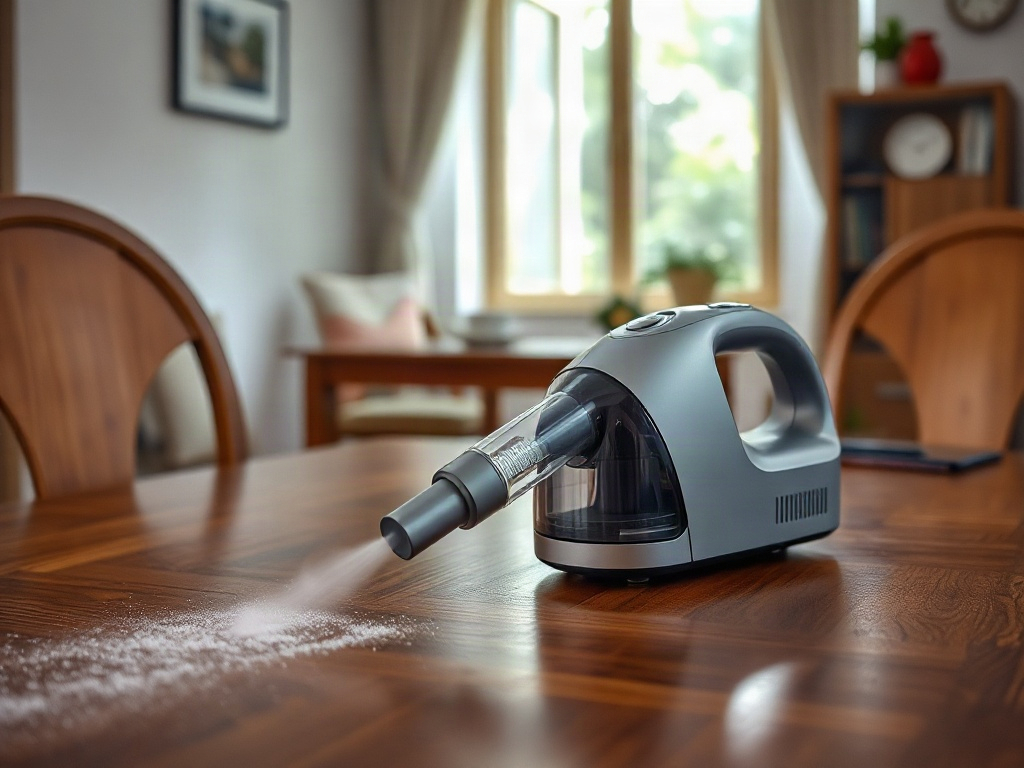 7 Cách Giảm Bụi Trên Bàn Ăn Gỗ Hiệu Quả Và Dễ Thực Hiện 20 Máy hút bụi mini làm sạch bàn ăn gỗ