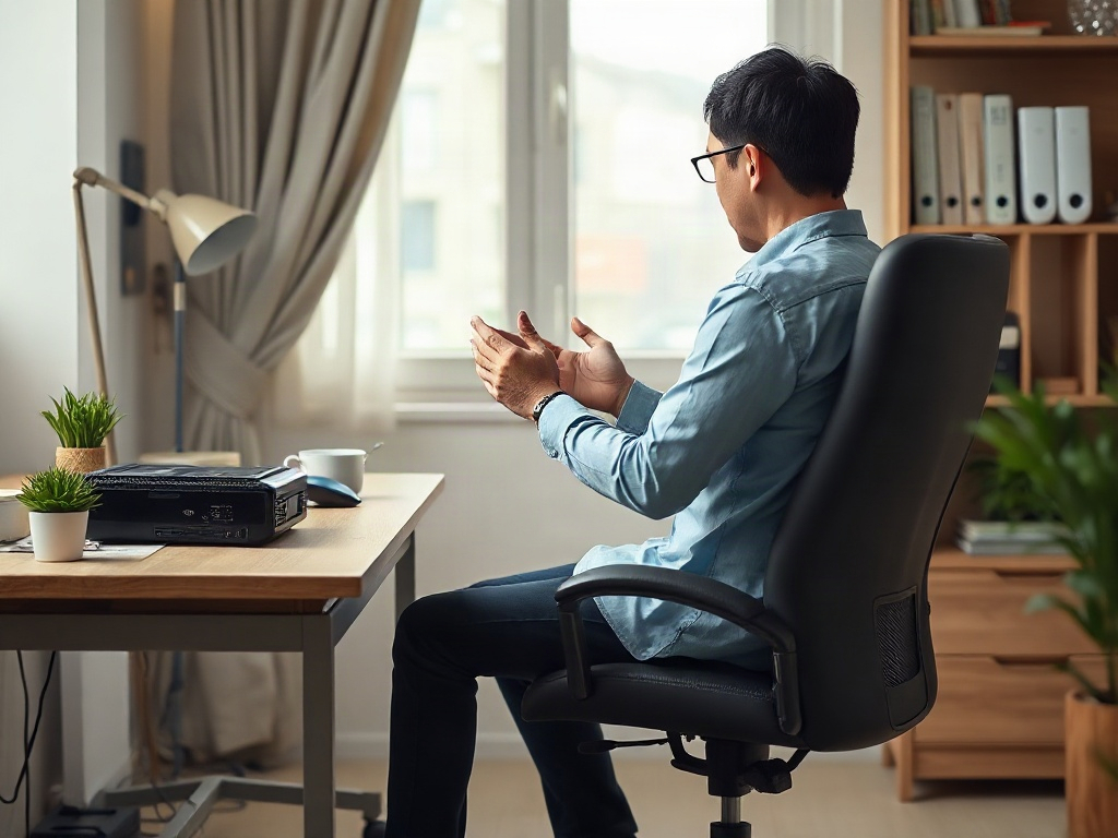 8 Dấu Hiệu Bàn Làm Việc Cần Thay Đổi Để Tối Ưu Hiệu Suất 6 Người ngồi không thoải mái tại bàn làm việc, cần thiết kế công thái học