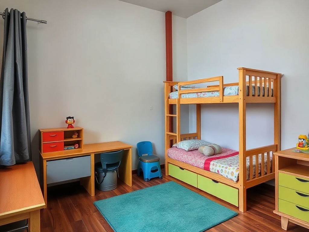 6 Bí Quyết Giữ Giường Tầng Luôn Sạch Mà Bạn Không Thể Bỏ Qua 9 Phòng trẻ em sạch sẽ với giường tầng