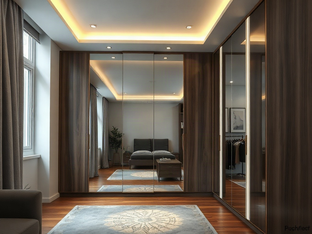 6 Dấu Hiệu Tủ Quần Áo Kém Phong Thủy Bạn Cần Biết 21 Tủ quần áo phong cách với đèn LED