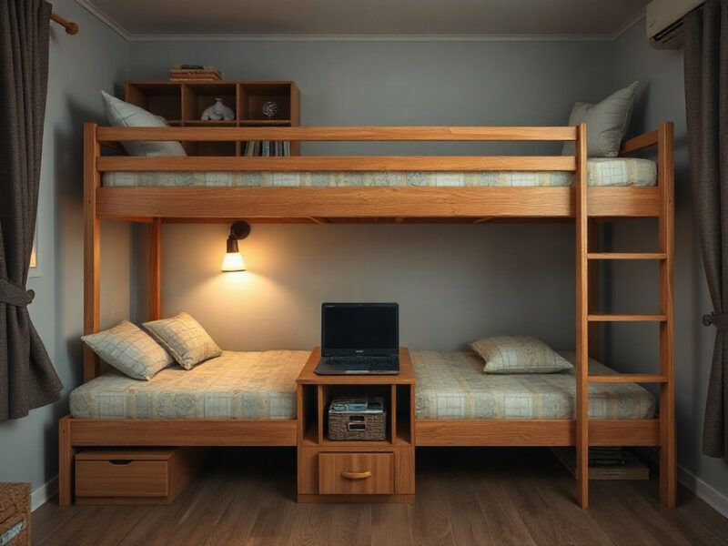 8 Ý Tưởng Đặt Đồ Trên Giường Tầng Tối Ưu Không Gian 1 8 Ý Tưởng Đặt Đồ Trên Giường Tầng Tối Ưu Không Gian