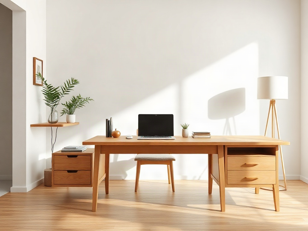 3 bí quyết tạo không gian bàn làm việc xanh - Cách phối hợp ánh sáng, màu sắc và vật liệu để không gian xanh trông chuyê