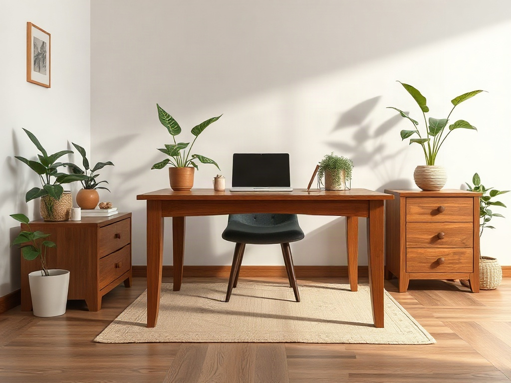 6 Mẹo Chọn Bàn Làm Việc Hợp Mệnh Mộc Chuẩn Phong Thủy 20 6 mẹo chọn bàn làm việc hợp mệnh Mộc - Mẹo 2: Chọn chất liệu gỗ tự nhiên phù hợp với bàn làm việc hợp mệnh Mộc