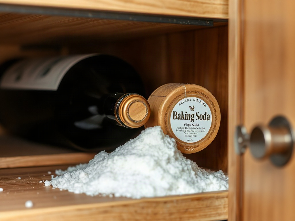 Baking soda hấp thụ mùi trong tủ