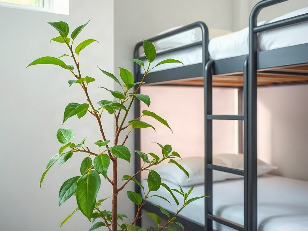 Bảo dưỡng cây phong thủy gần giường tầng