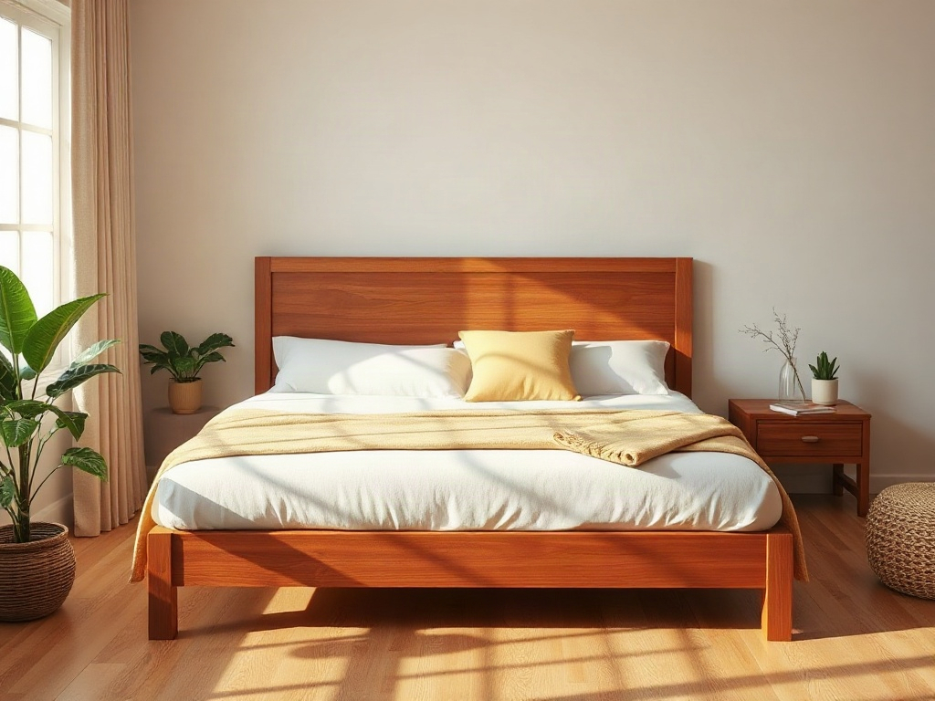 Bí quyết chọn giường gỗ hợp phong thủy giúp gia đạo an yên, tài lộc vượng 33 Bí quyết chọn giường gỗ hợp phong thủy - Bí quyết 3: Xác định hướng kê giường ngủ chuẩn phong thủy