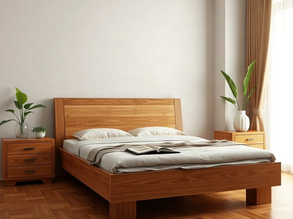 Bí quyết chọn giường gỗ hợp phong thủy giúp gia đạo an yên, tài lộc vượng 42 Bí quyết chọn giường gỗ hợp phong thủy - Bí quyết 4: Tránh chọn giường có góc cạnh sắc nhọn, ưu tiên đường nét bo tròn