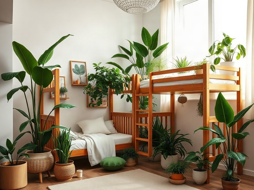 Các loại cây phong thủy gần giường tầng