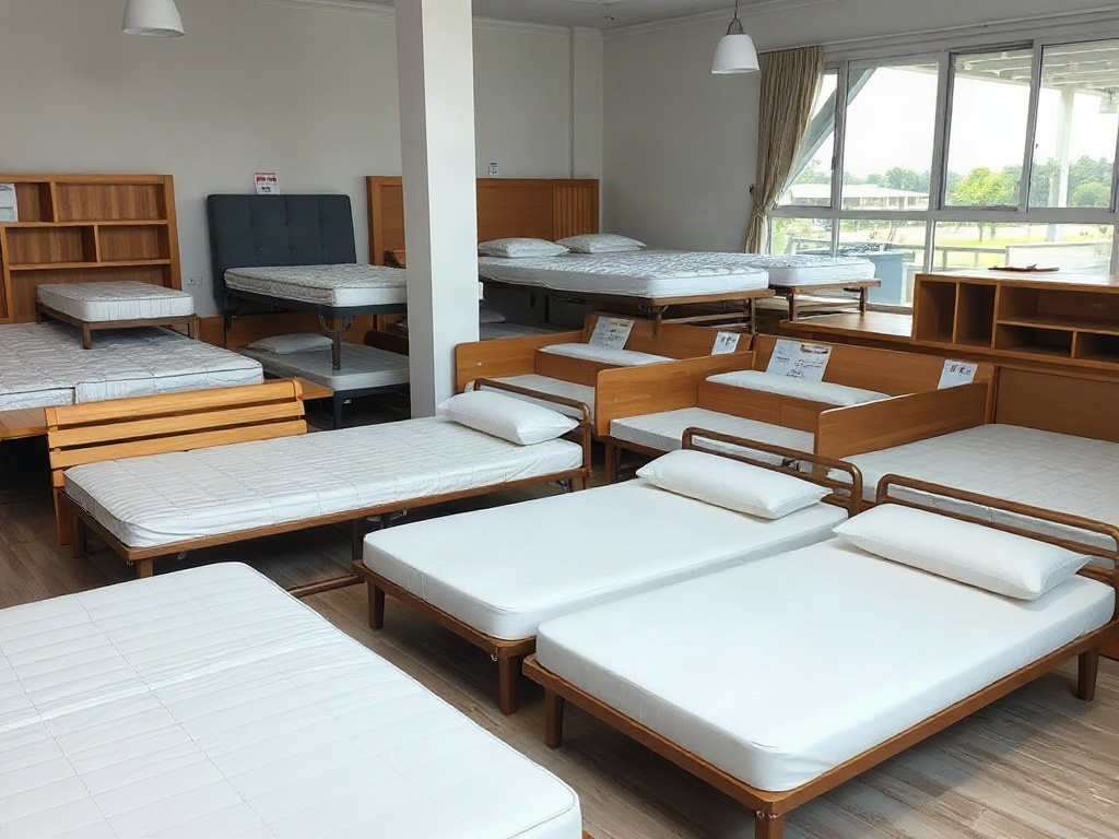 Các mẫu giường xếp trong showroom