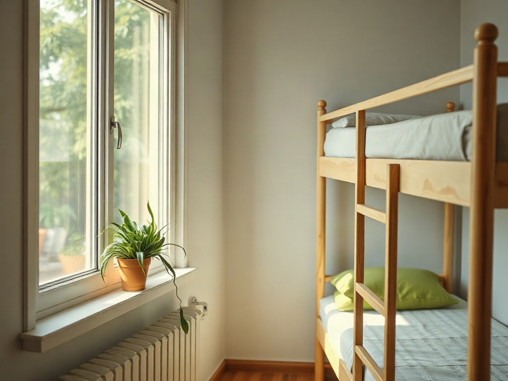 Cây Nhện gần giường tầng