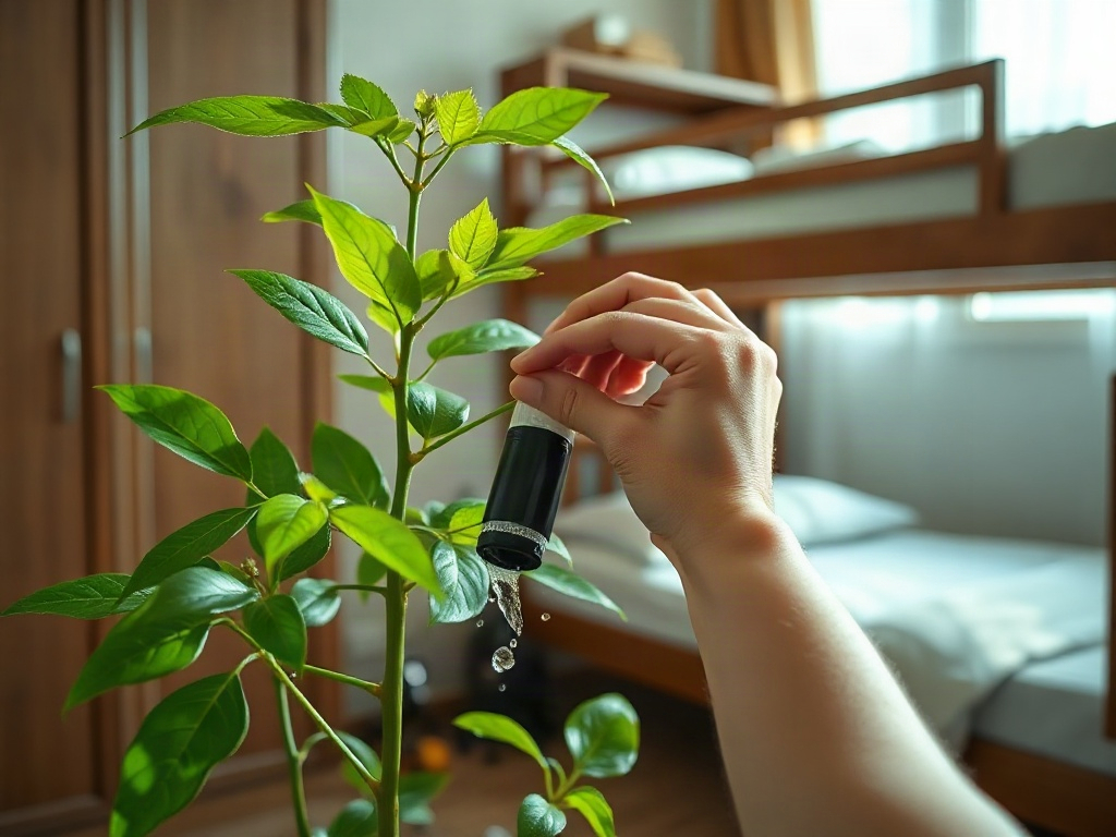 Chăm sóc cây phong thủy gần giường tầng