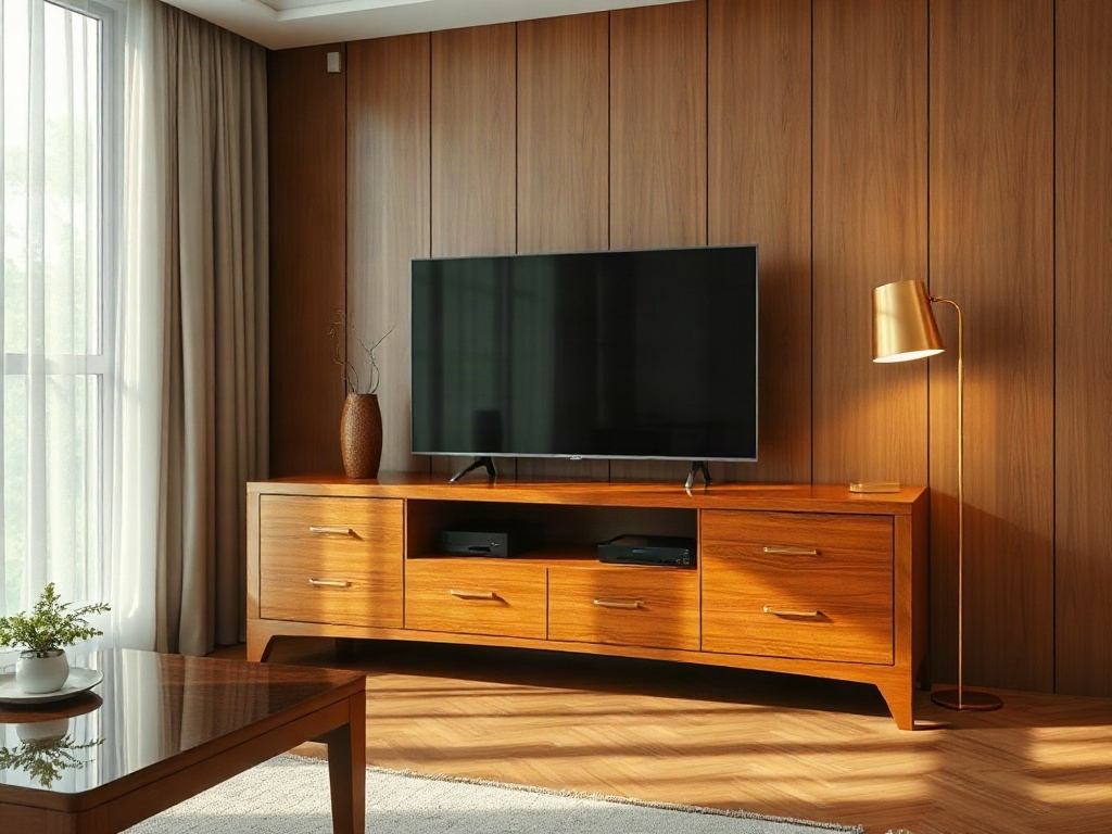 9 Bước Xử Lý Kệ Tivi Bị Thấm Nước Hiệu Quả Nhất 15 Đánh bóng kệ tivi gỗ trong phòng khách