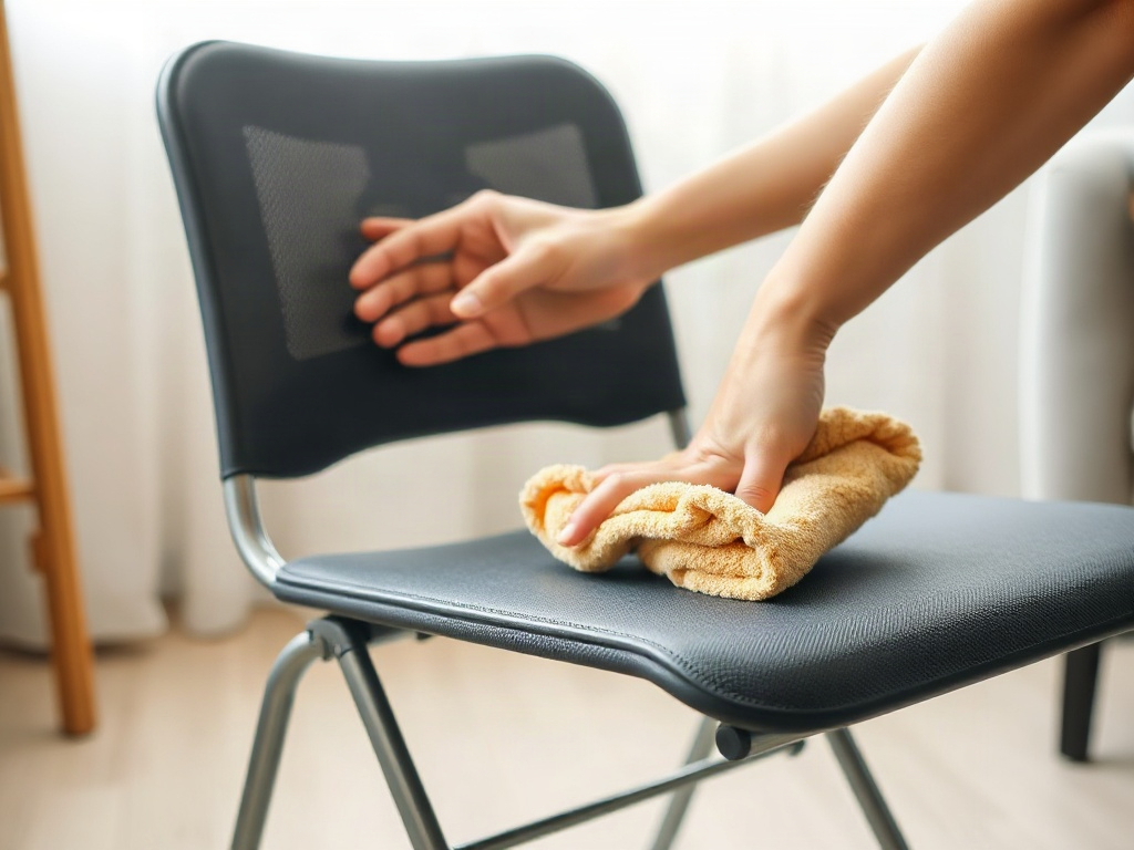 Lựa chọn ghế bố văn phòng thoải mái cho không gian làm việc 17 Lau chùi bề mặt ghế bố văn phòng bằng khăn mềm