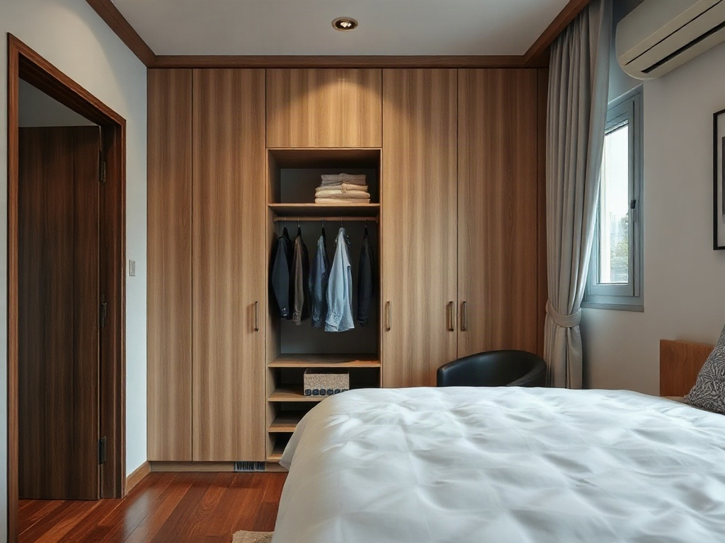 Phòng nhỏ và tủ quần áo thông minh