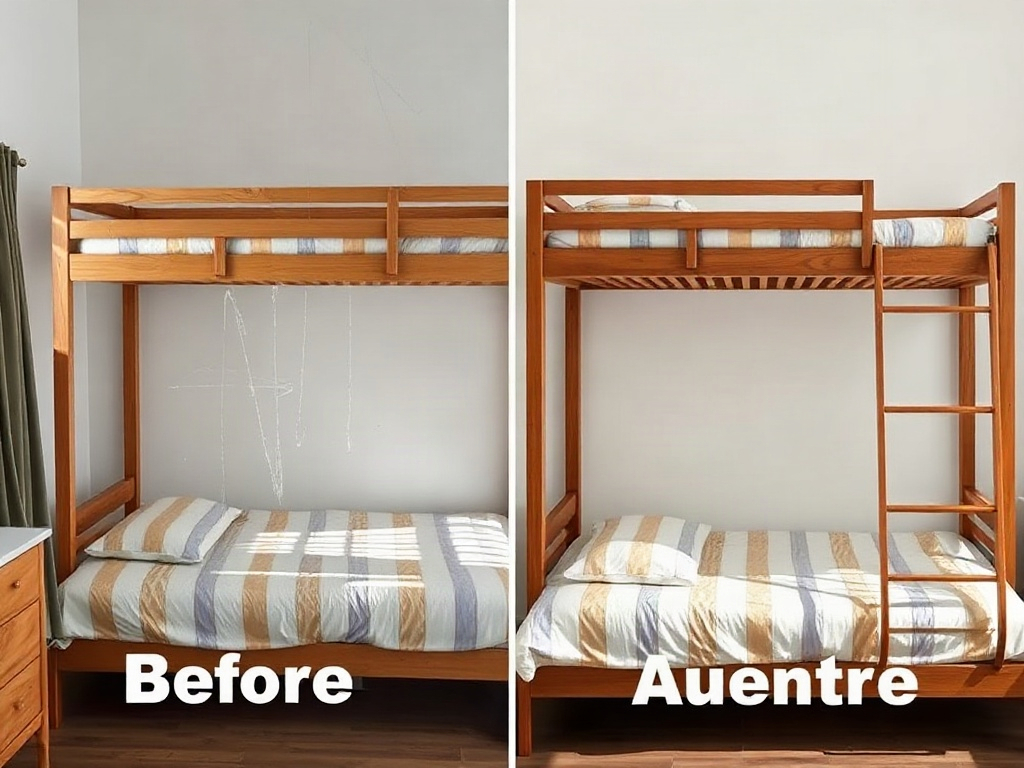 So sánh giường tầng trầy xước và giường tầng bảo quản tốt