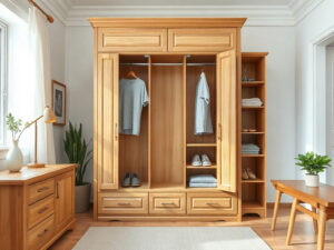 Tủ quần áo gỗ cửa lùa