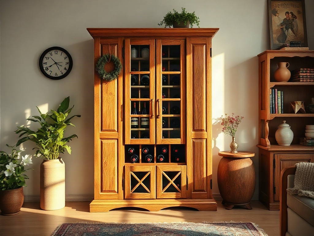 Tủ Rượu Trang Trí Phòng Khách Đẹp: Kinh Nghiệm Chọn Từ Thợ Mộc 15 Năm 22 Tủ rượu trang trí phòng khách đẹp - Ba cách phối màu tủ rượu hài hòa với nội thất phòng khách