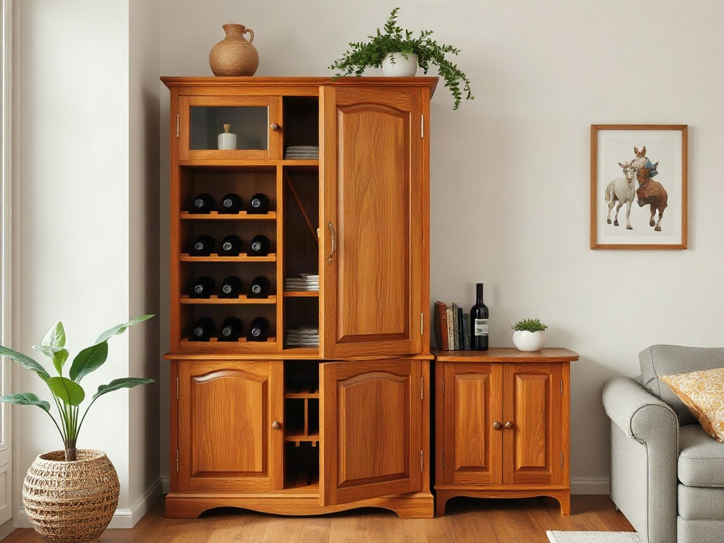 Tủ Rượu Trang Trí Phòng Khách Đẹp: Kinh Nghiệm Chọn Từ Thợ Mộc 15 Năm 28 Tủ rượu trang trí phòng khách đẹp - Mẹo chọn vị trí đặt tủ rượu hợp phong thủy trong phòng khách