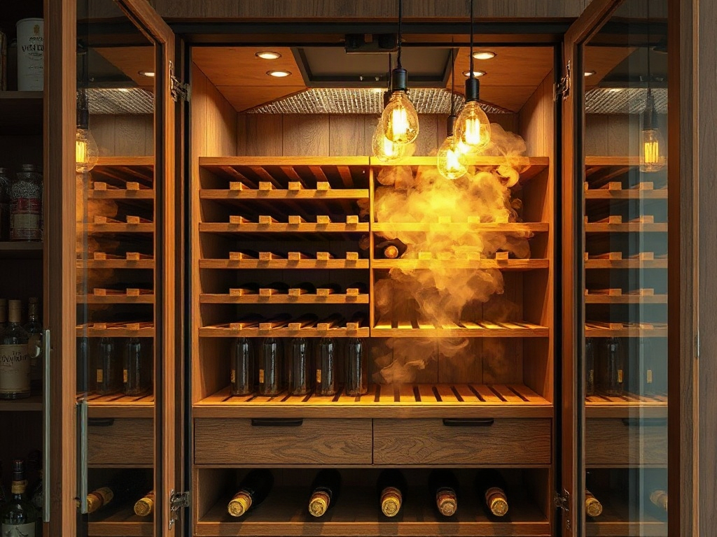 Vấn đề độ ẩm và thông gió tủ rượu